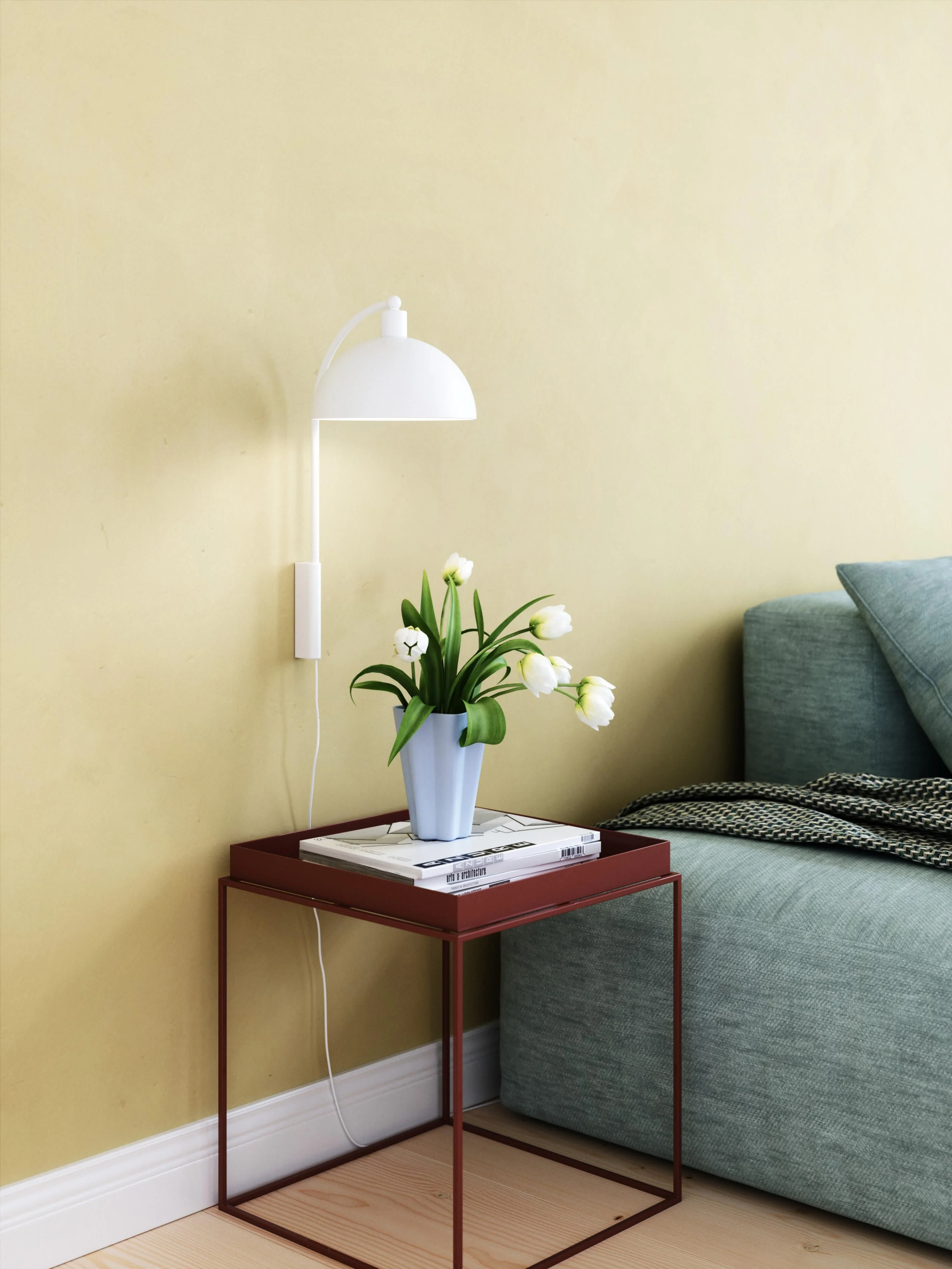 Grote wandlamp Ellen met stekker