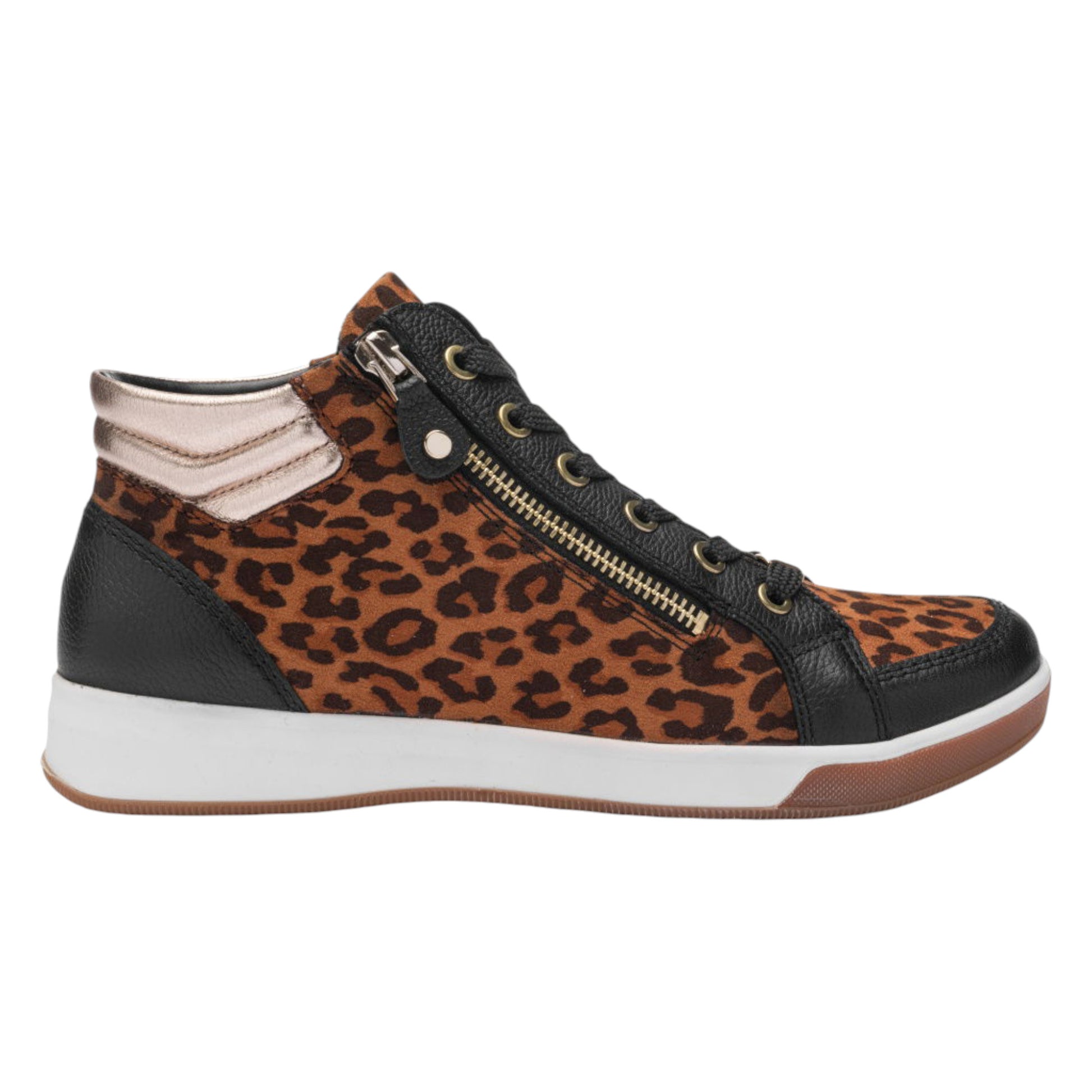 Rom sneakers, kvinder, sort leo