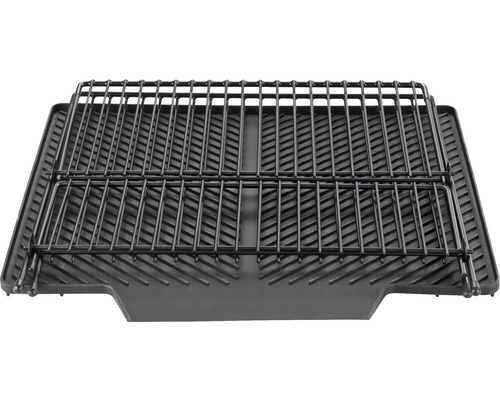 Wenko Nelia afdruipmat met standaard, zwart 54771100