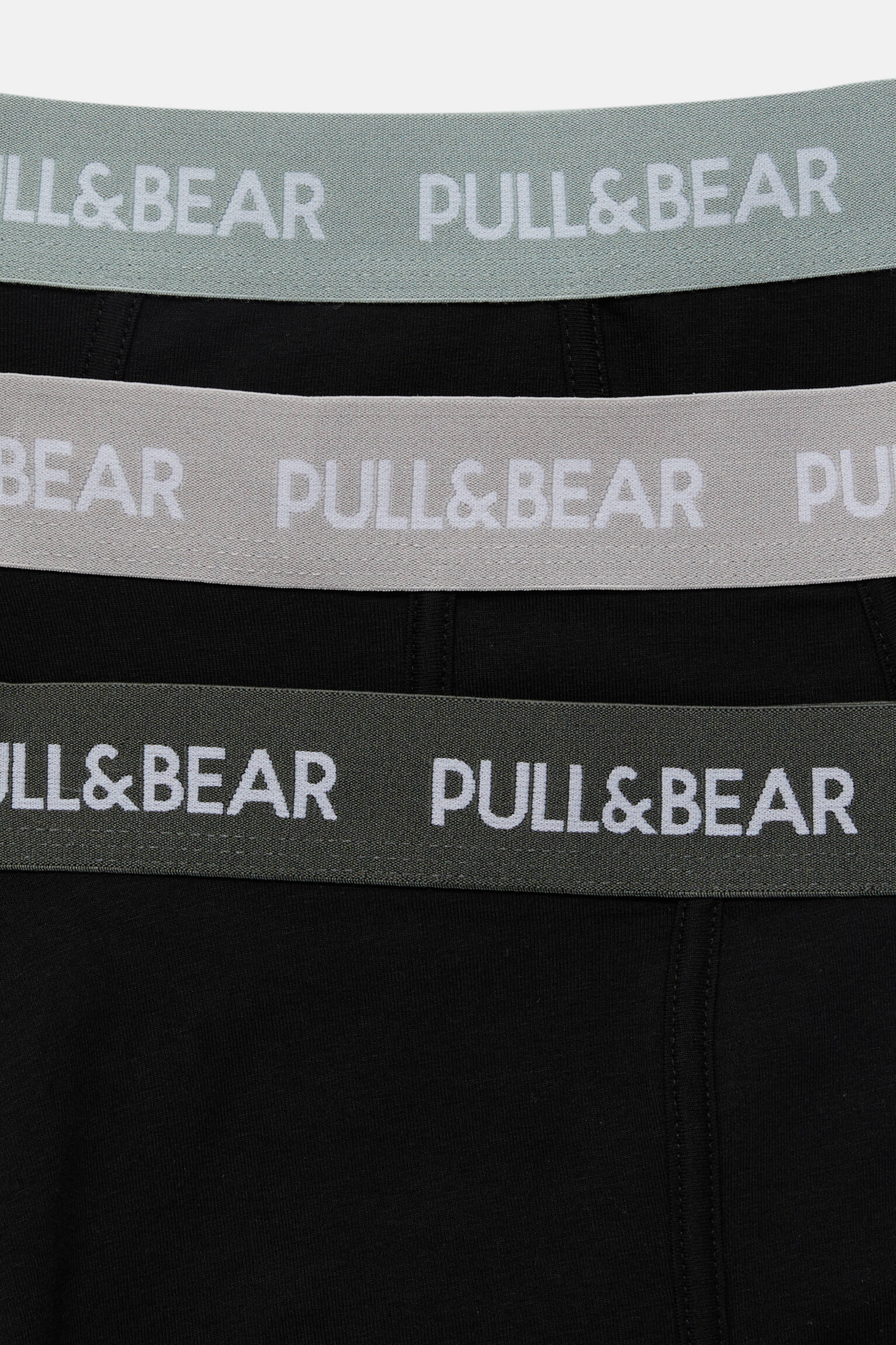 PACOTE COM 3 CUECAS BOXER PRETAS - VARIADAS