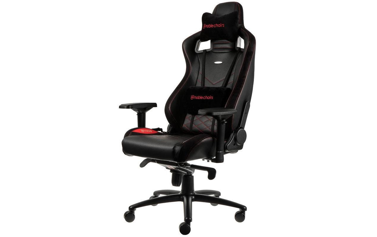 Gaming-Stuhl EPIC Schwarz/Rot<br>Besonders bequemer Computersessel