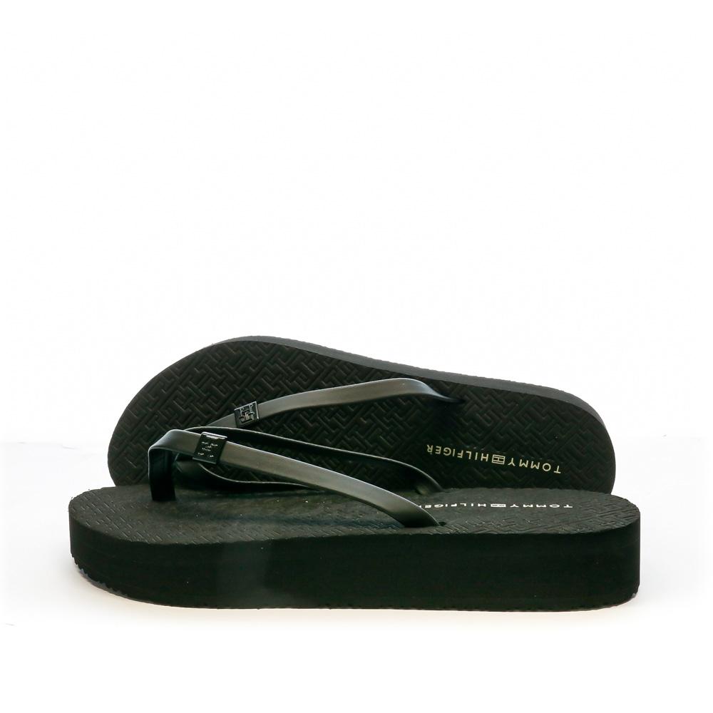 Tommy Hilfiger Tongs Noir Femme Tommy Hilfiger Beach Sanda