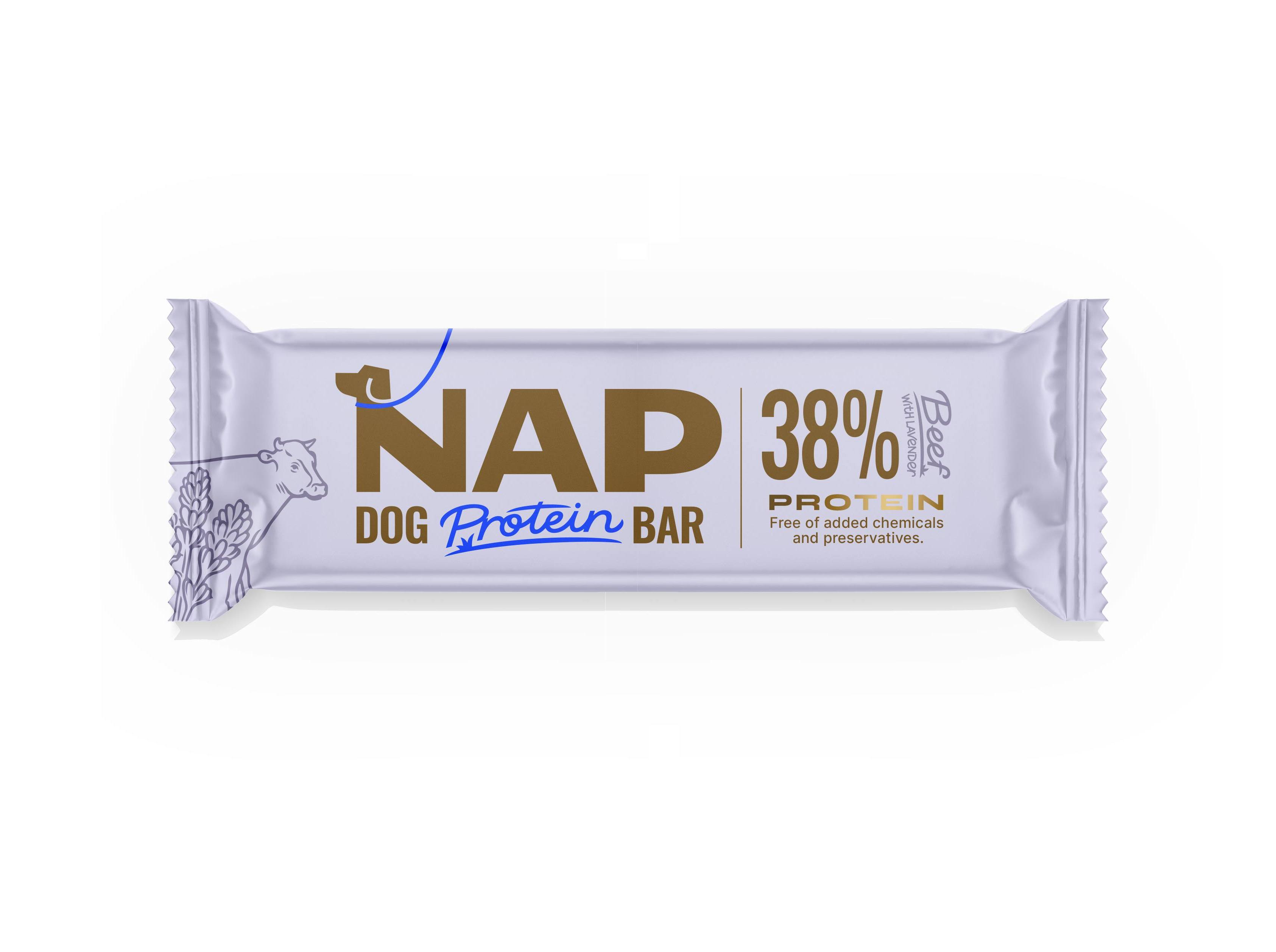 SNACK PROTEICO CÃO NAP BARRITA VACA E LAVANDA 50G