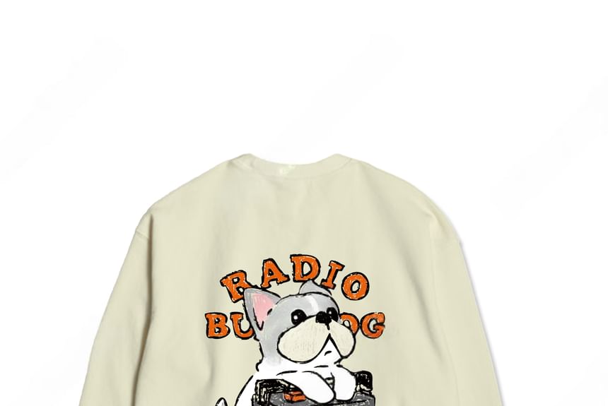 SeoulPop - Losse sweatshirt met hondenprint