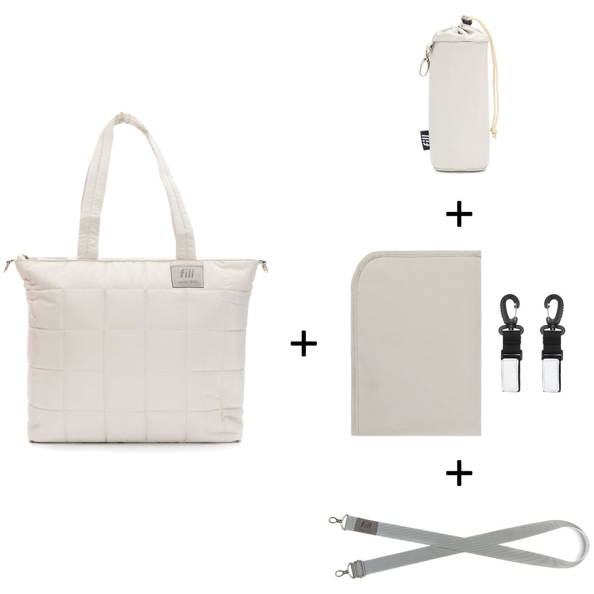 fillikidfillikid   Wickeltasche Vienna stone grey