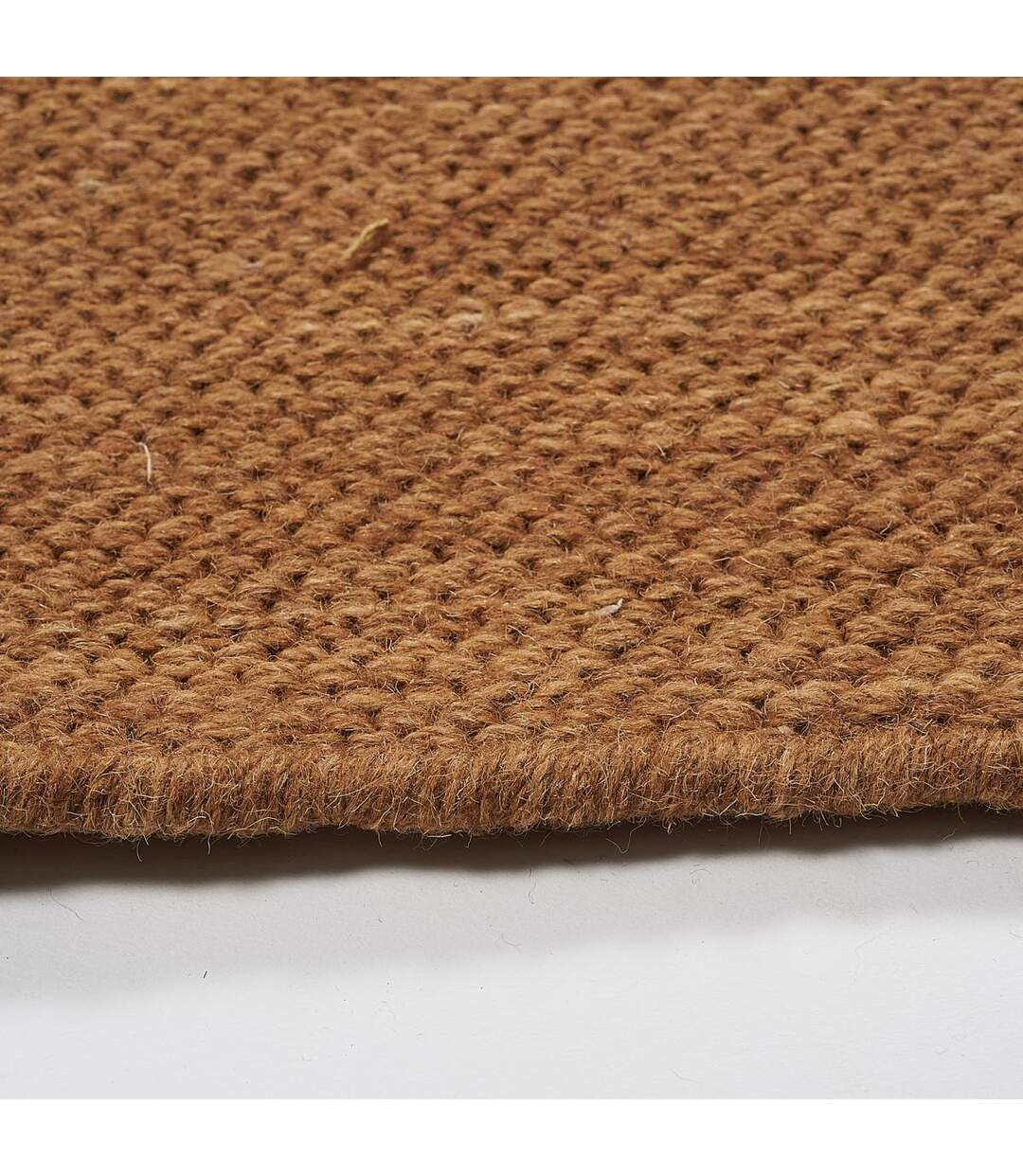 Tapis salon Fait main PLATEAU Marron 160x225 en coton idéal pour un salon