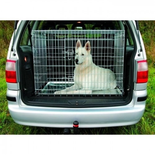 Gaiola para cães galvanizada Trixie White