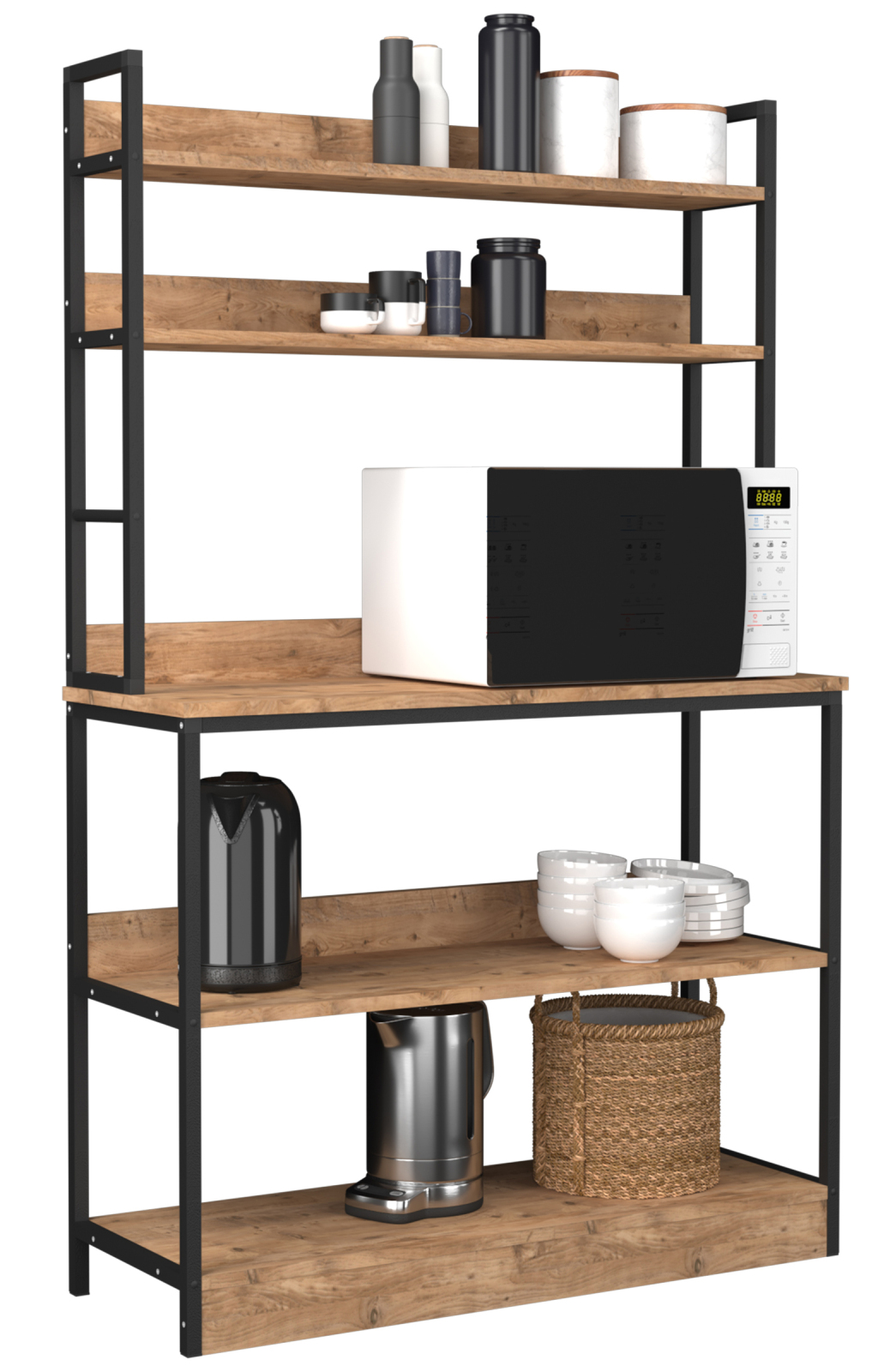Buffetregal INSASI - Honig Eiche - 101x161 cm