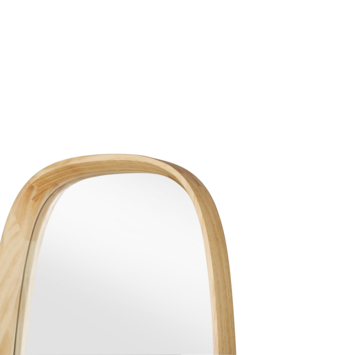 Spiegel met houten frame 40x160x4,8cm