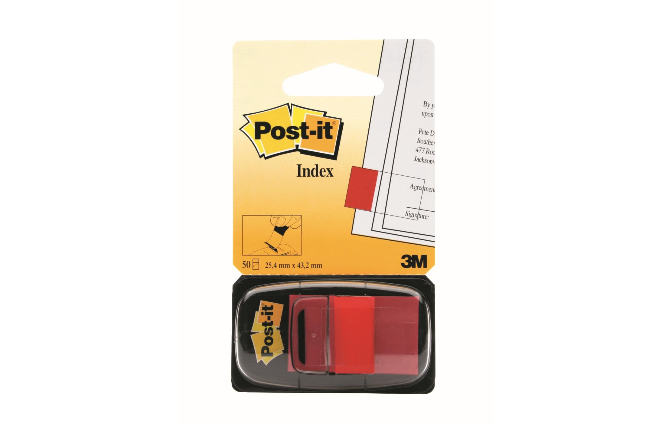 Page Marker Post-it Index 50 Stück RotPost-it Index Marker im Spender