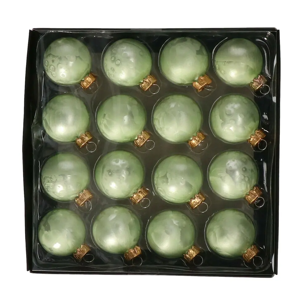 Othmar Decorations Kerstballen - 16x -4 cm - groen -glas