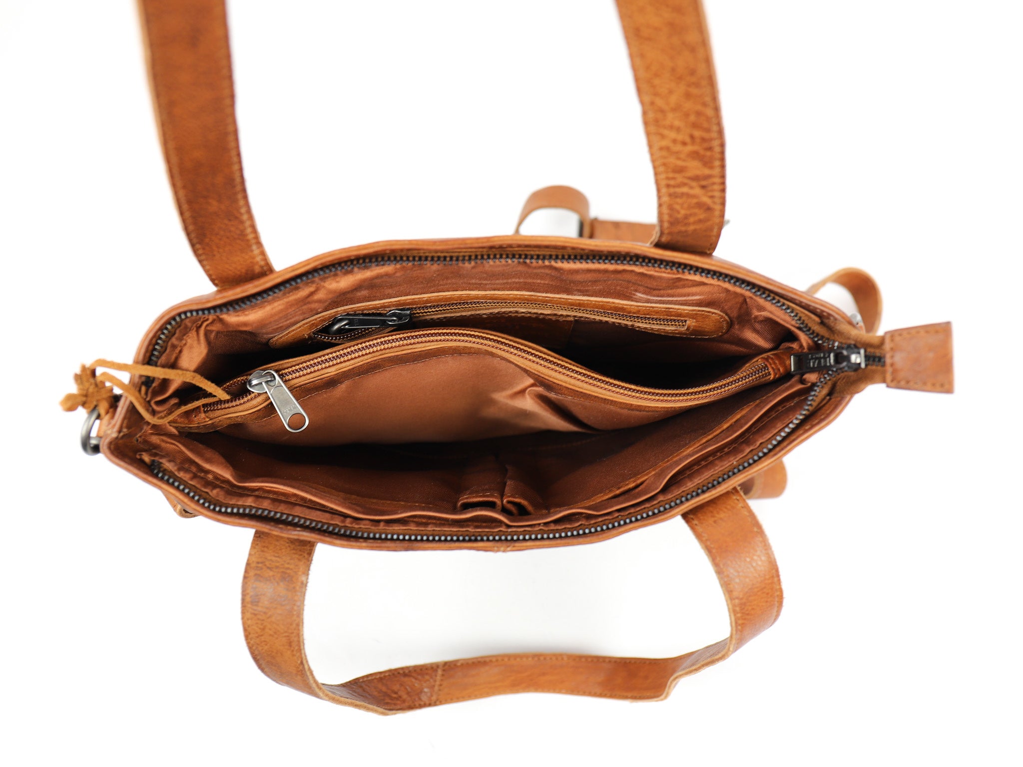 Hand-/schoudertas 'Jilke' cognac Cognac