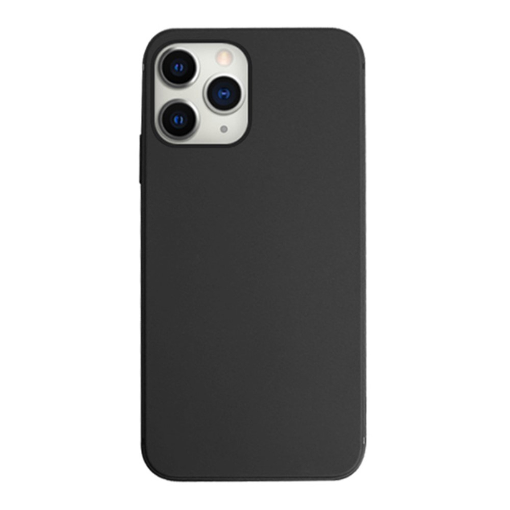iPhone 13 Pro Gummi Case Hülle Soft-Touch Ultra Thin 1.0mm - Schwarz (Matt)