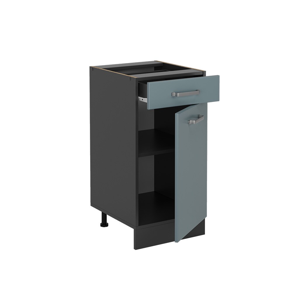 Vicco Schubunterschrank Küchenschrank R-Line Solid Anthrazit Blau Grau 40 cm modern