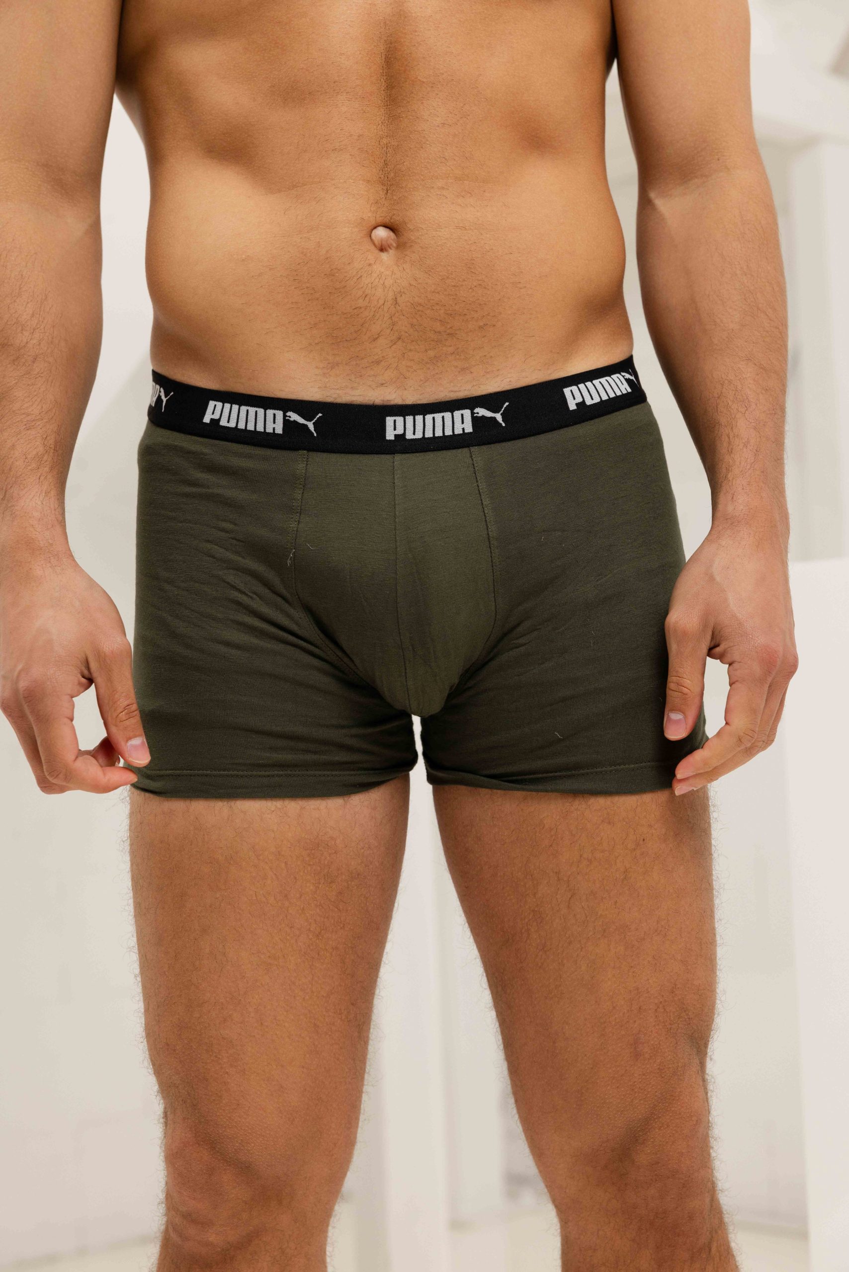 Puma Promo Boxershort Heren 12-Pack Groen Combi