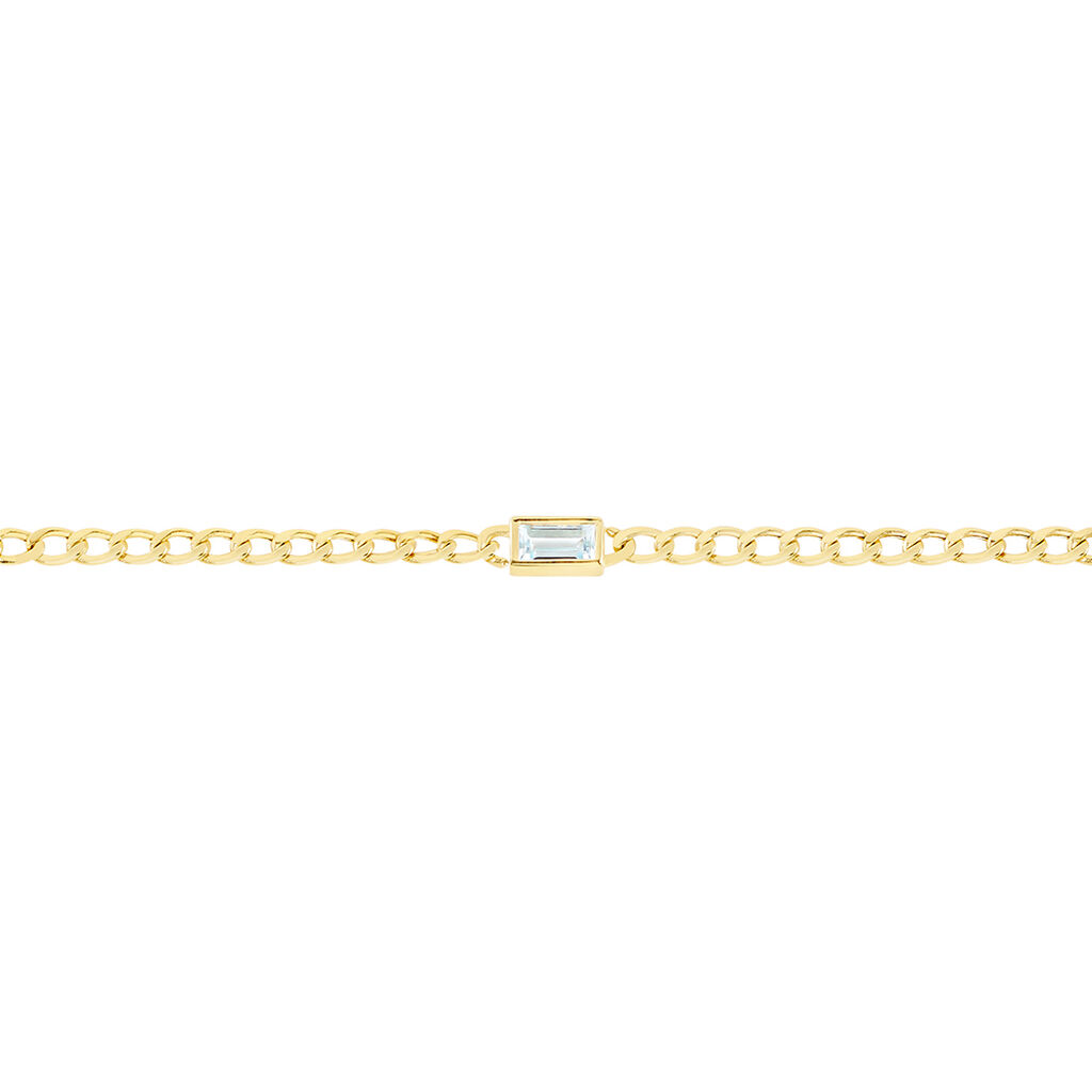 Bracelet Chain Or Jaune Topaze
