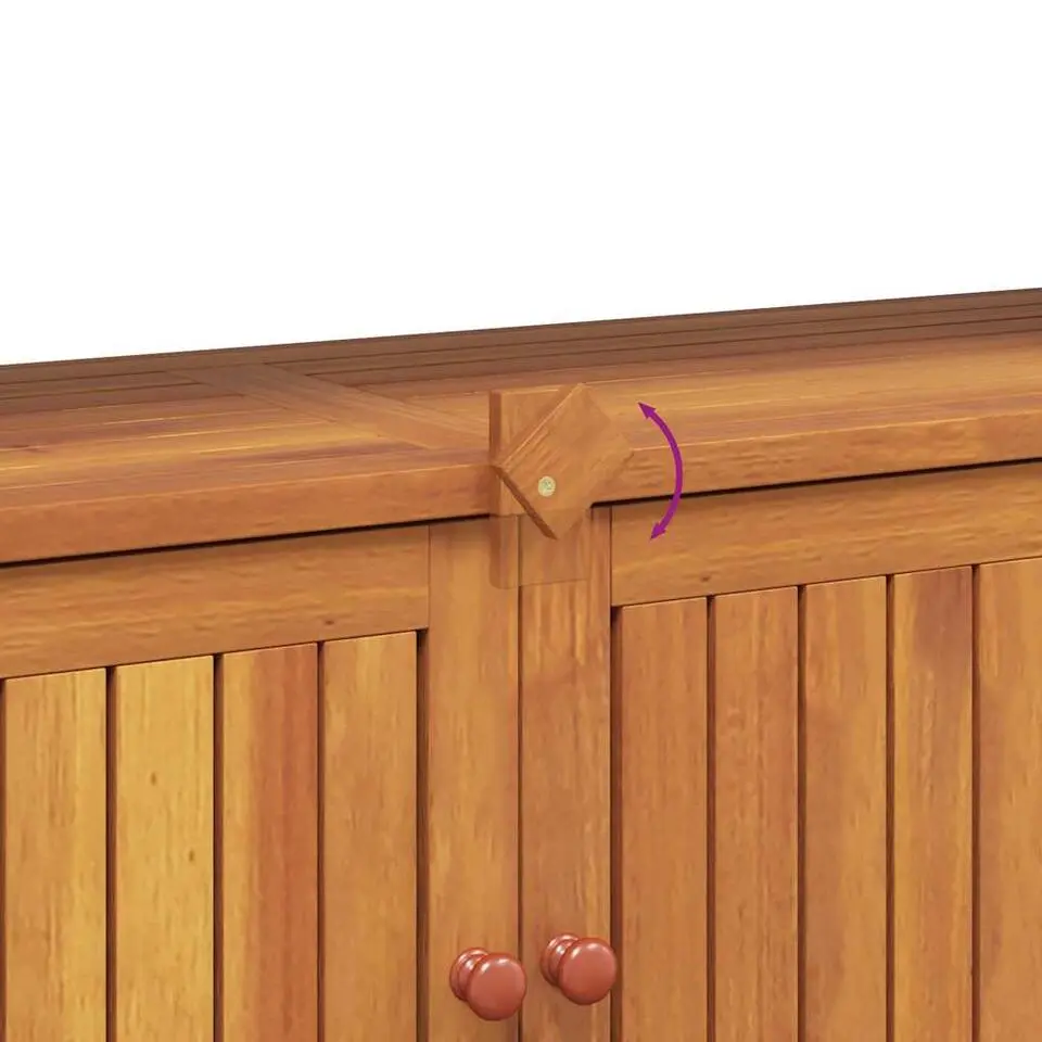 vidaXL - Tuinwandtafel - Bruin - Massief acaciahout - 110 x 35 x 75 cm