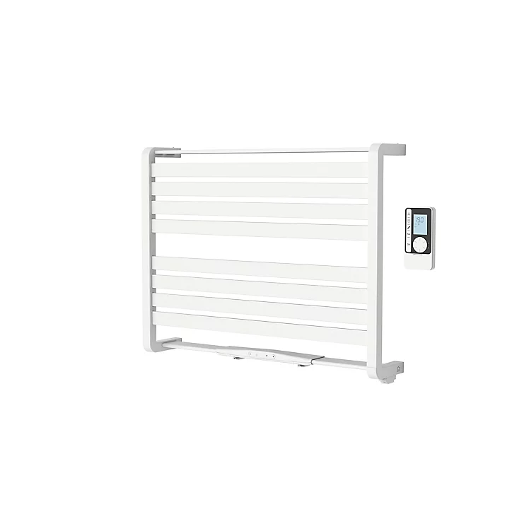 Sèche-serviettes électrique à inertie fluide GoodHome Loreto blanc 500W