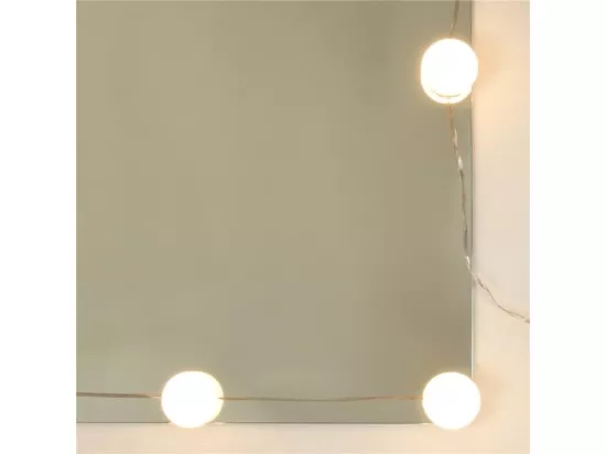Ensemble de coiffeuse avec LED Sonoma gris Bois d'ingénierie