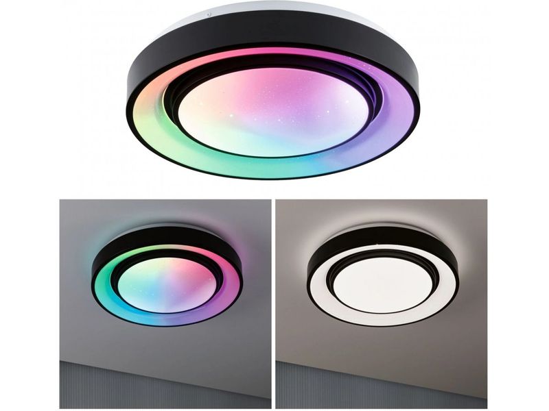 Paulmann Deckenleuchte LED Rainbow mit Regenbogeneffekt Dimmbare Wohnraumleuchte