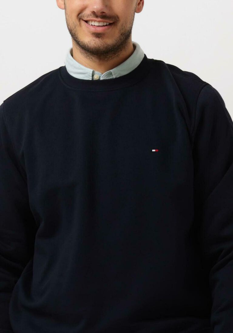 TOMMY HILFIGER donkerblauwe tommy hilfiger sweater flag logo sweatshirt