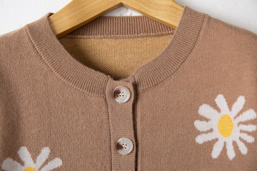 Bolgivy - Gebloemd vest met ronde hals