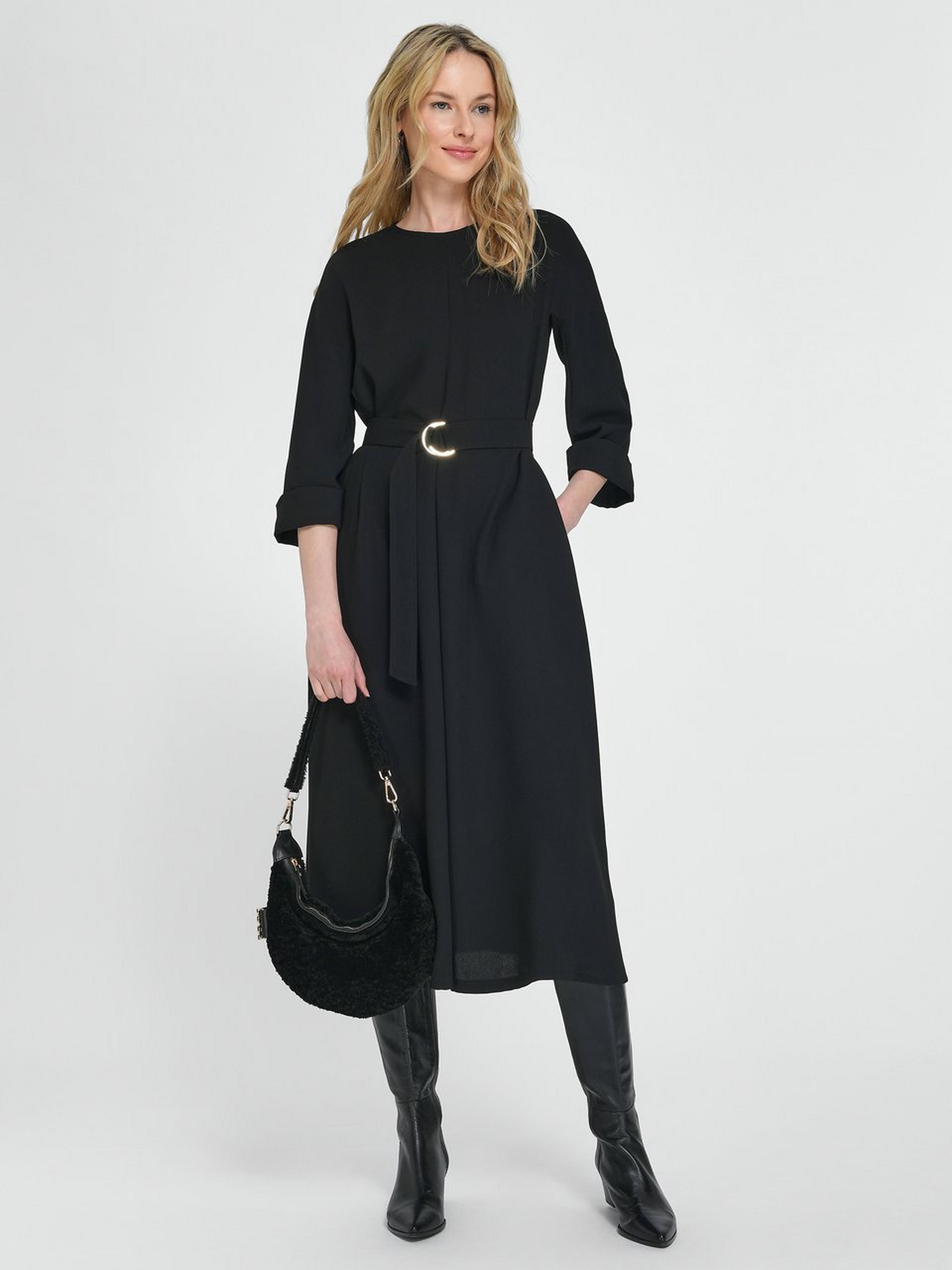 Kleid mit 3/4-Arm