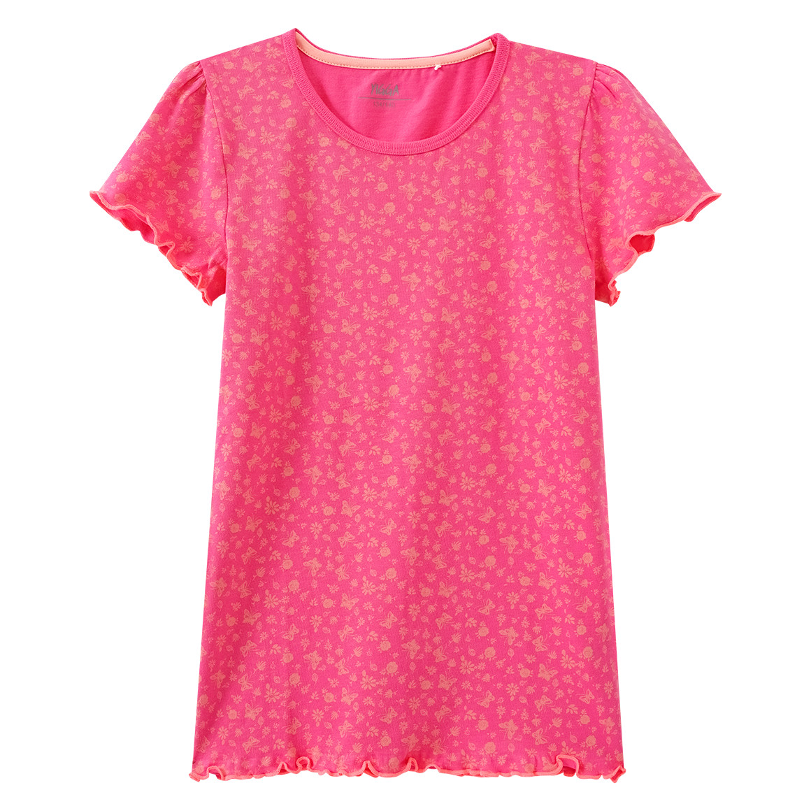 Yigga Mädchen Shorty mit Allover-Print pink
