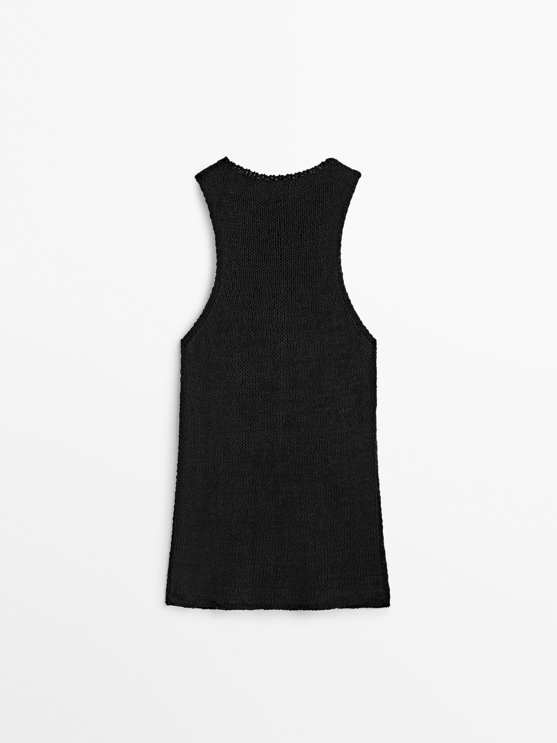 Top de malha preto de edição limitada - PRETO