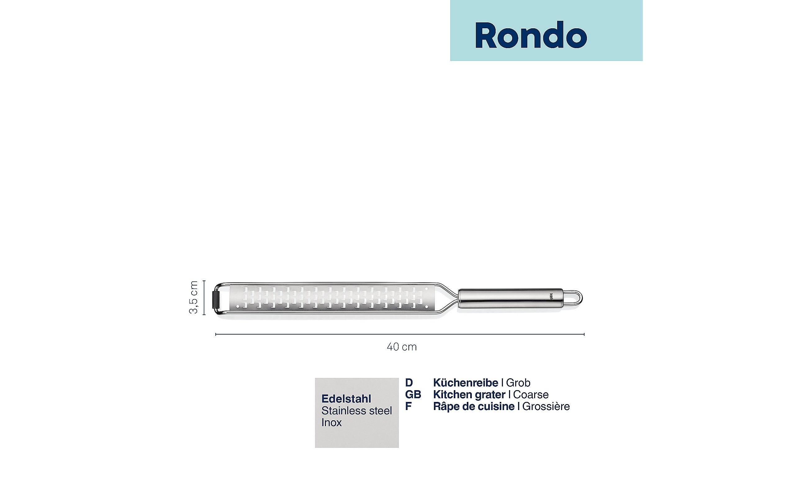 Küchenreibe Rondo SilberKüchenreibe