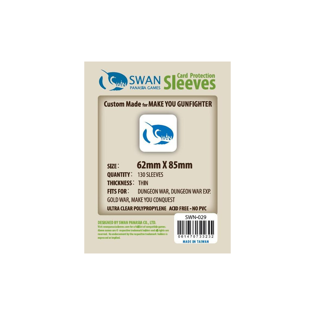 Swan Panasia - Card Sleeves Standard - 62x85mm - 130p