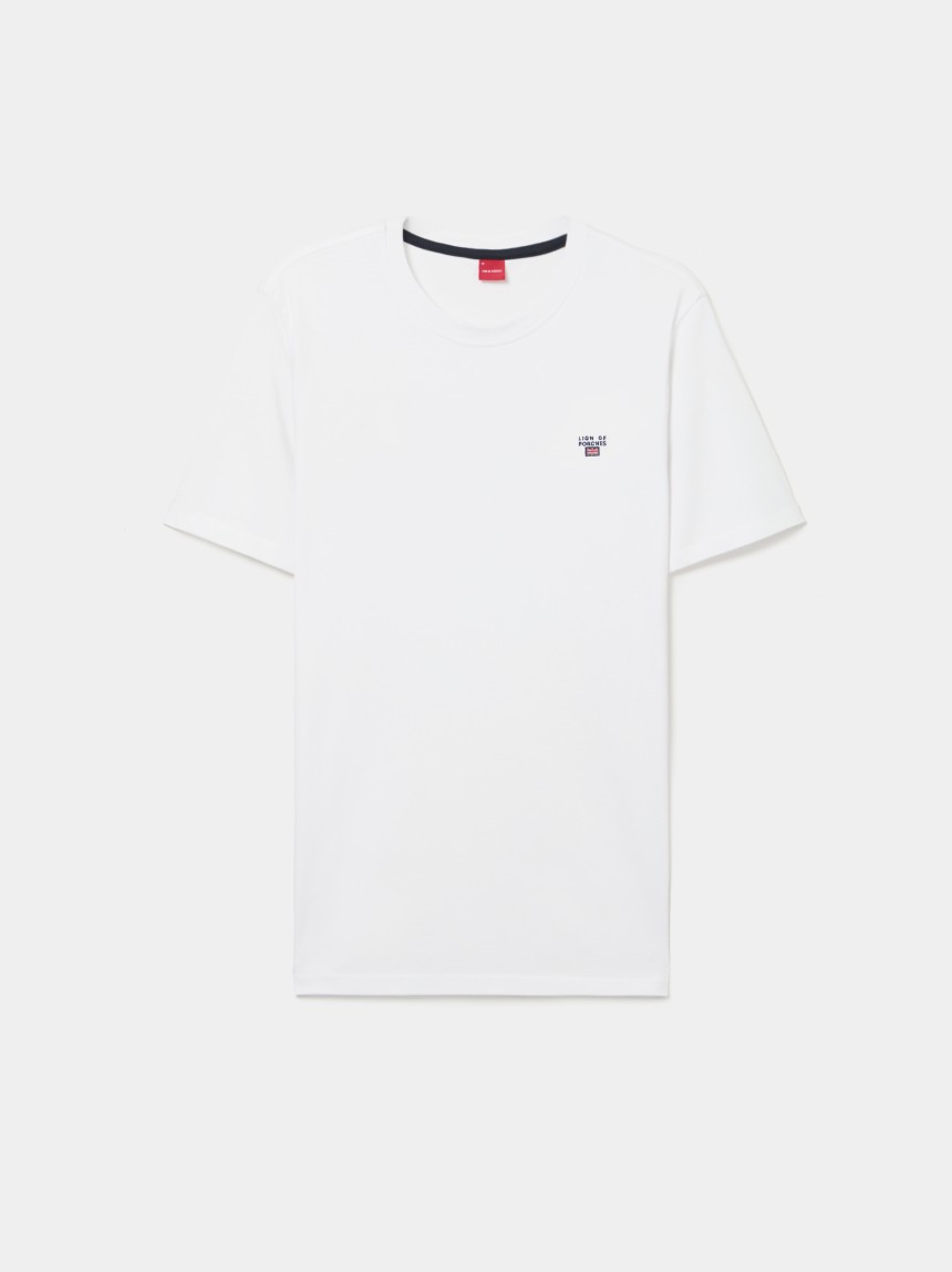 T-shirt básica em algodão