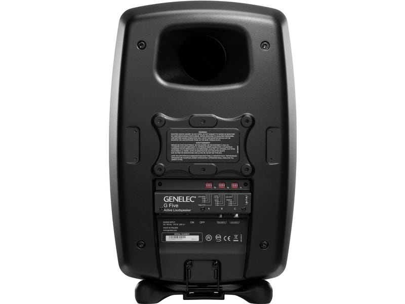 Genelec Regallautsprecher G Five – 150 Watt, Schwarz Aktiver Lautsprecher für Home-Audio in professioneller Klangqualität