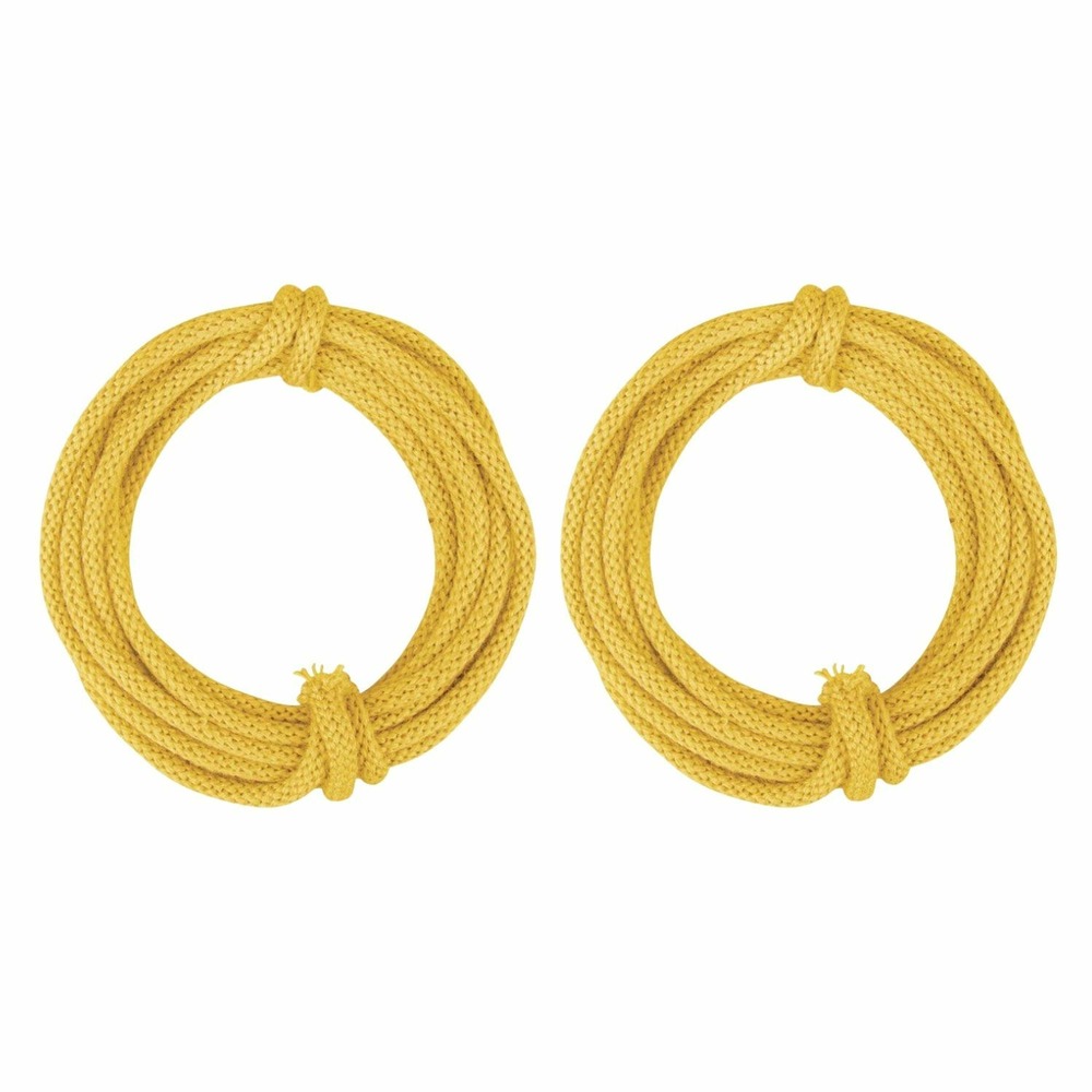 2 rouleaux de fil à tricotin 3 m - jaunes