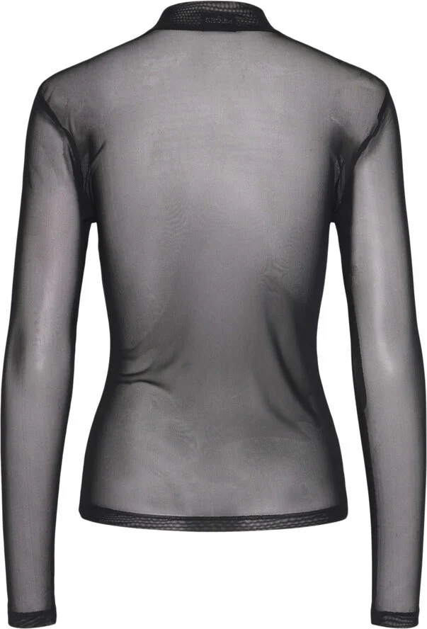 Pieces PCNINNI LS T-NECK MESH TOP NOOS BC Sort