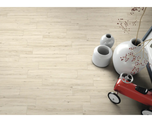 Aardewerk wand- en vloertegel Woody beige 15 x 60 x 0,8 cm mat