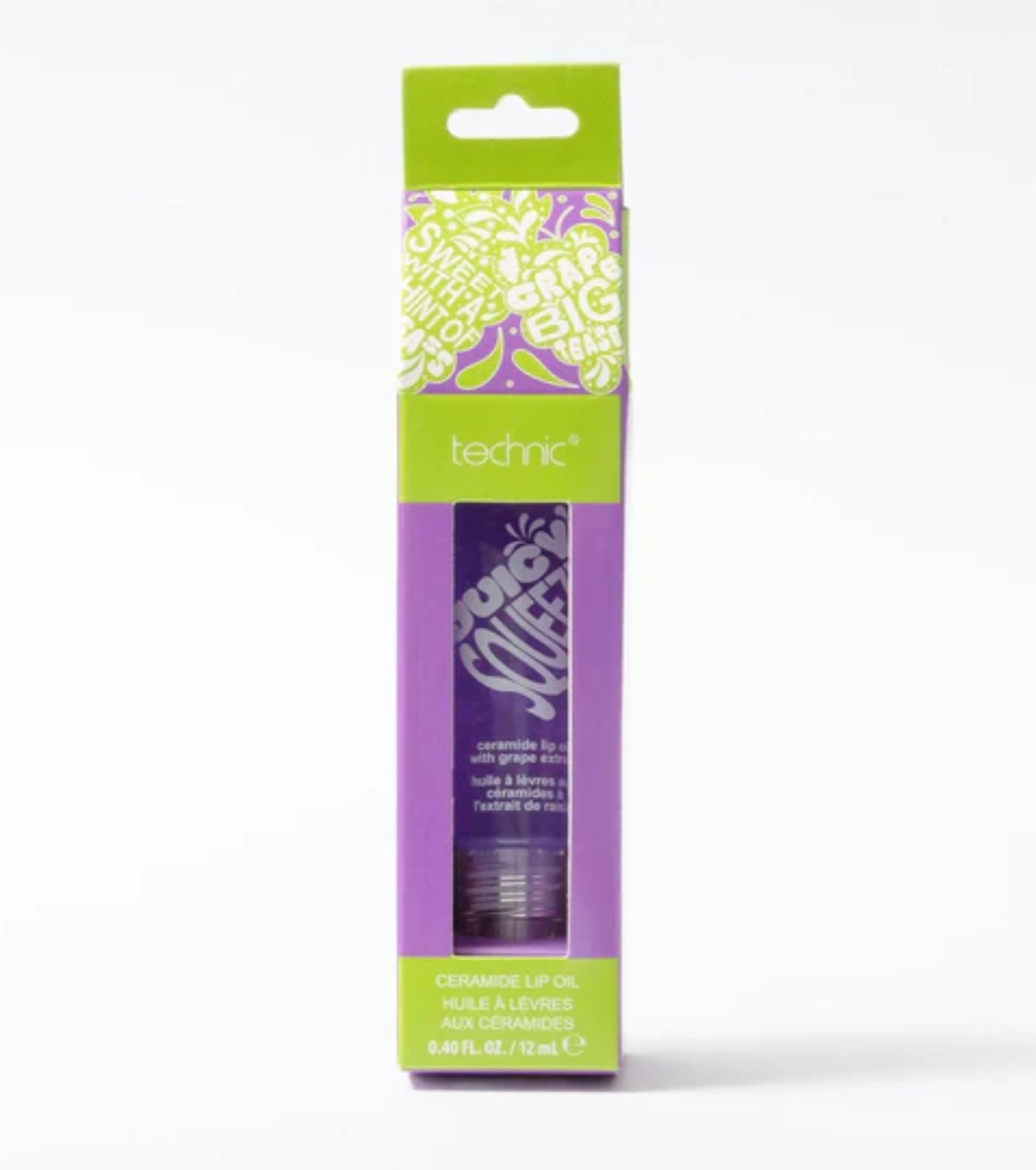 Technic Cosmetics - Keychain Lip Oil Juicy Squeeze Ceramide - Grape Big Tease