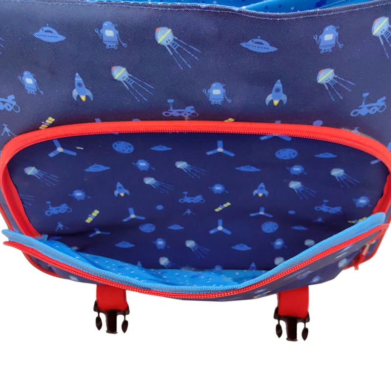 Cartable scolaire Kid robot dino 35 cm Bleu