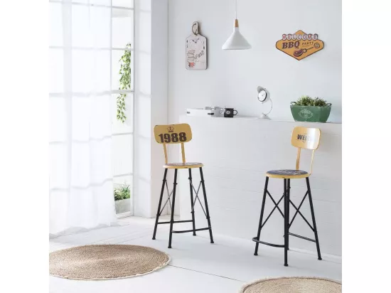 Horloge murale en bois blanc 26x48x2h