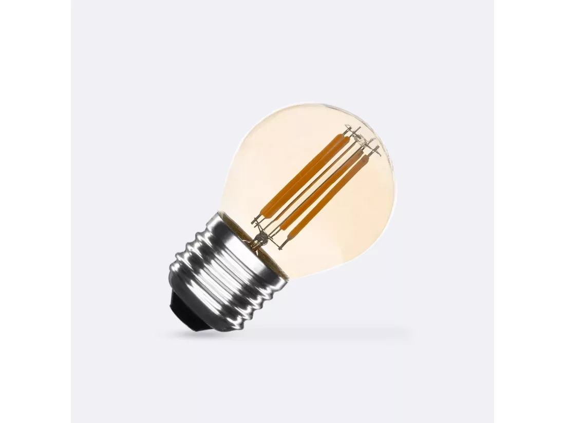 Ampoule LED Filament E27 4W 470 lm Dimmable G45 Gold No Flicker 2700K Blanc chaud
