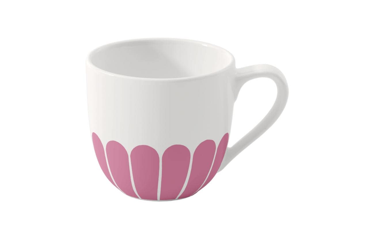 Espressotasse Fleur 70 ml, 6 Stück, Rosa<br>Tasse aus hochwertigem Porzellan