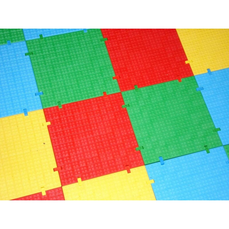 Dalles de sol de sécurité jeu enfant - Elastomère industriel Gris