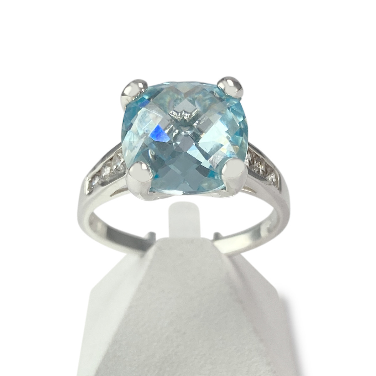 Bague d'occasion argent 925 zirconias