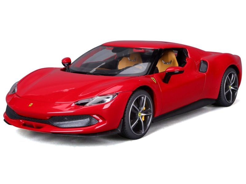BBurago Ferrari R&P 296 GTB Rot 1:18 Sammlermodell im Massstab 1:18