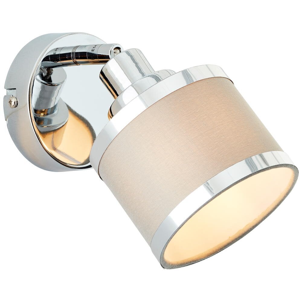 Wandlamp Alexia in grijs en chroom E14
