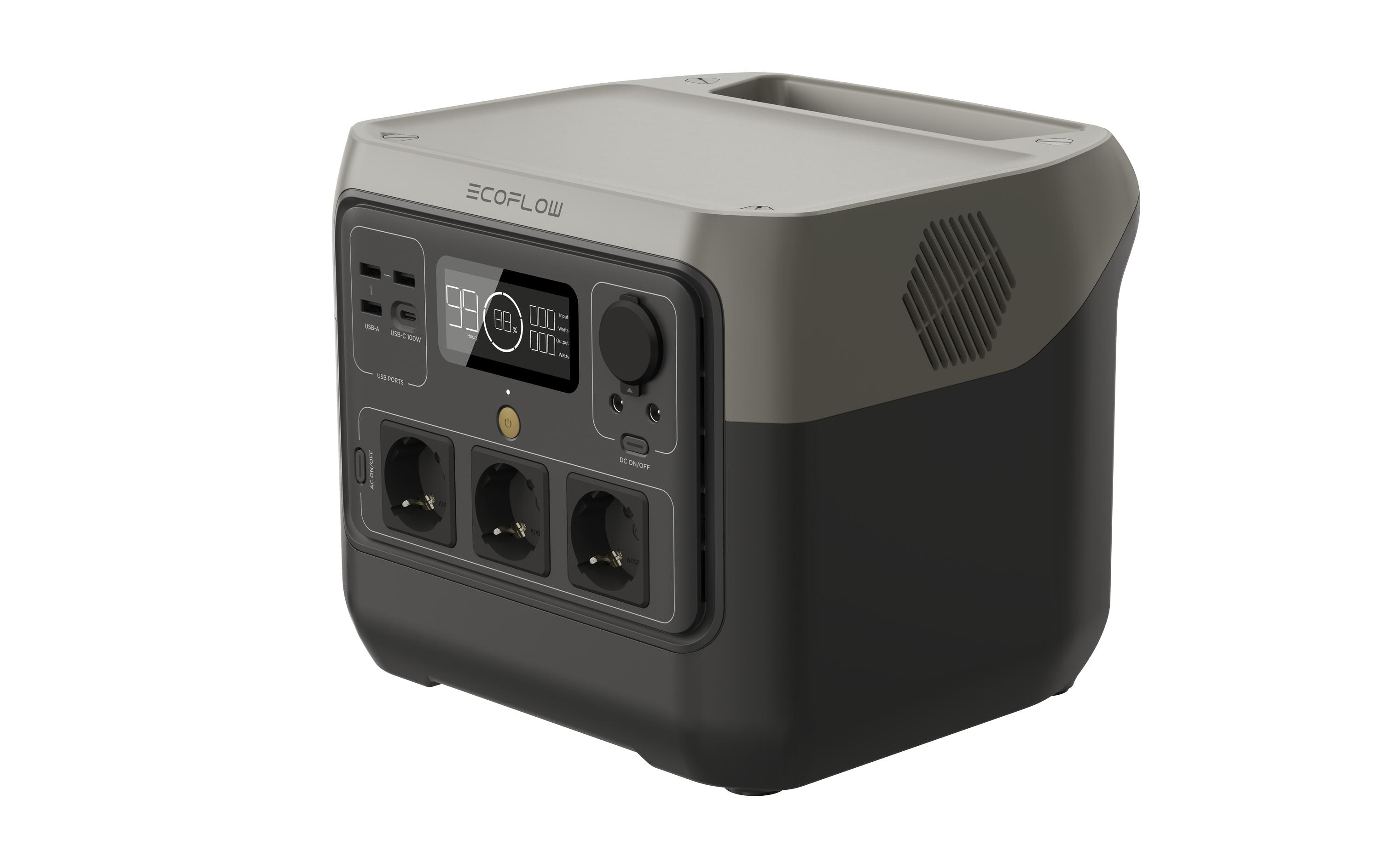 Power Station RIVER 2 Pro 768 Wh<br>Tragbare Power Station mit 230 V AC Steckdose