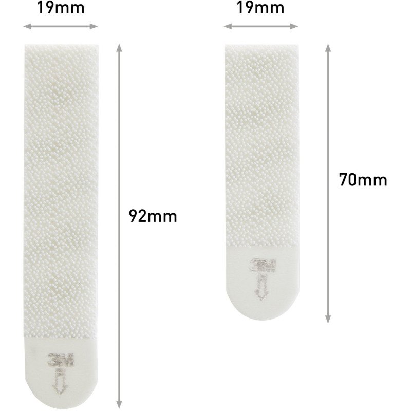 Languettes adhésives Command 3M taille M et L - Blister de 12