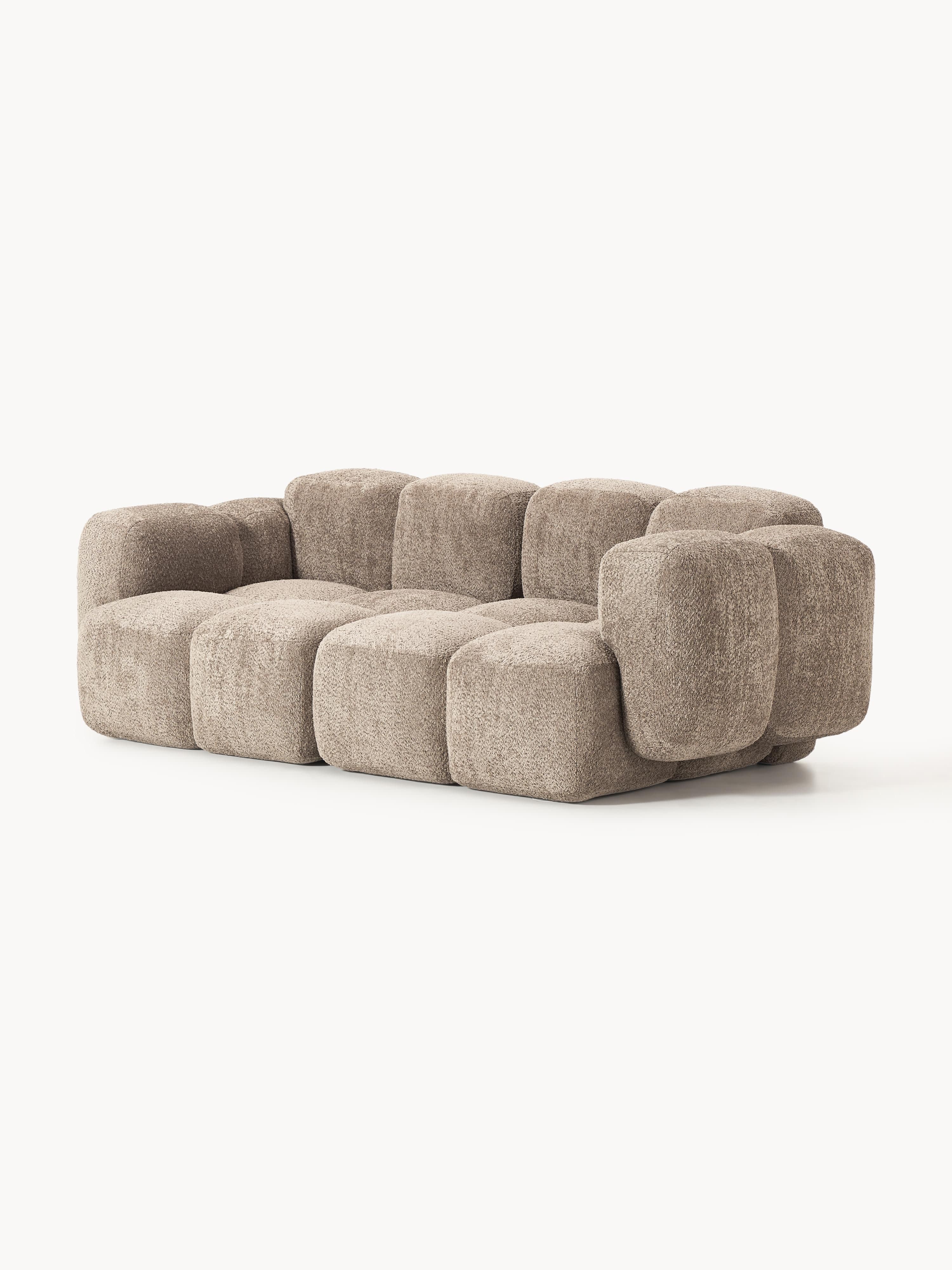Modulaire bank Tayla (3-zits) van teddy bouclé