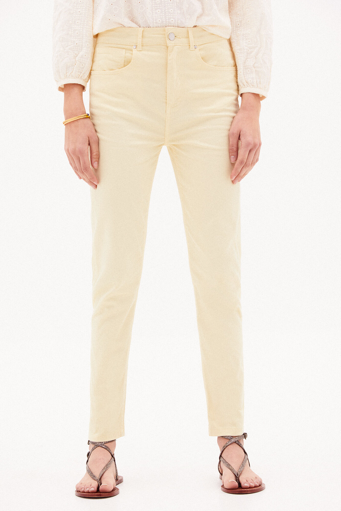 Calça jeans Jade Slim - Amarela