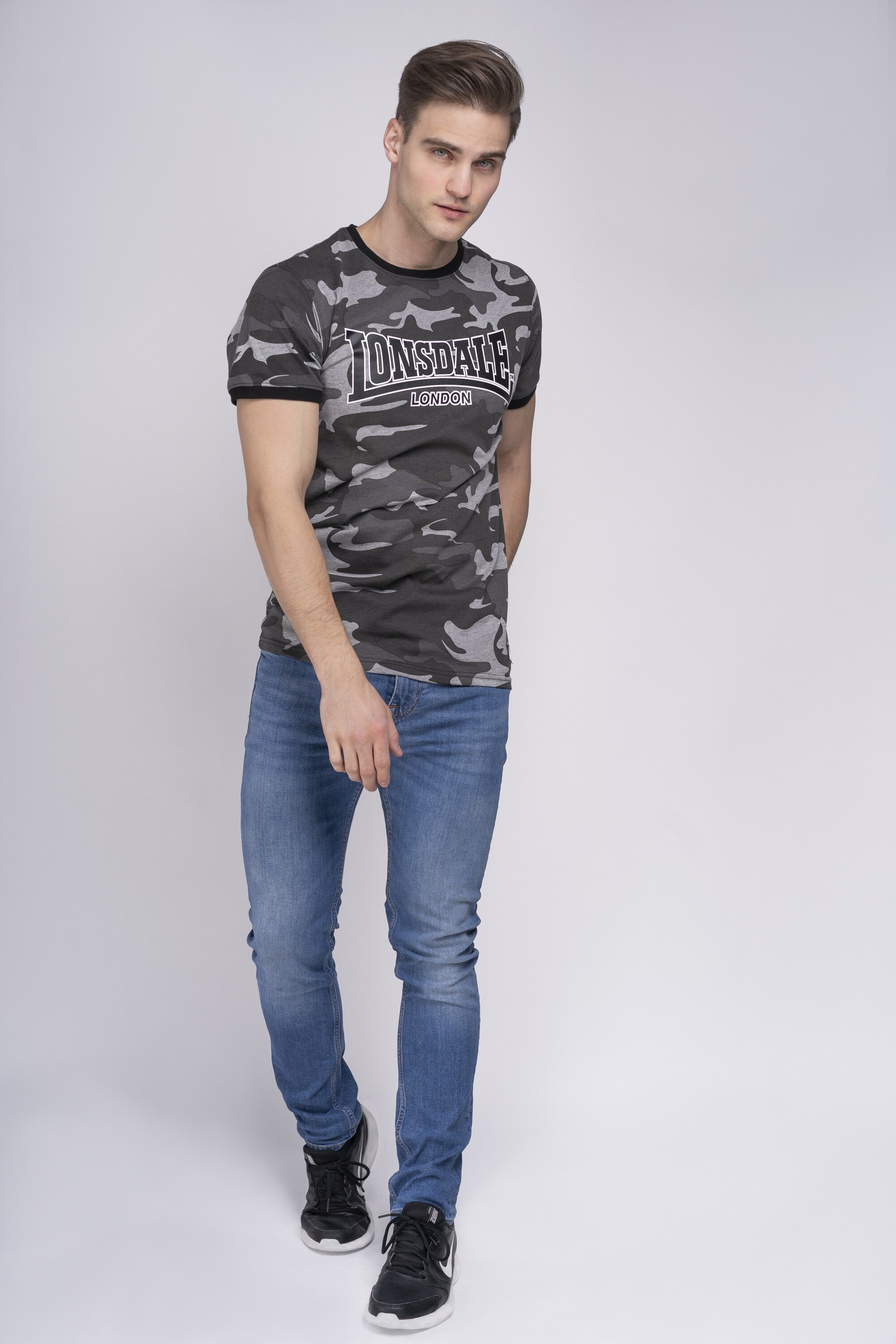 Lonsdale Herren T-Shirt schmale Passform COBBETT